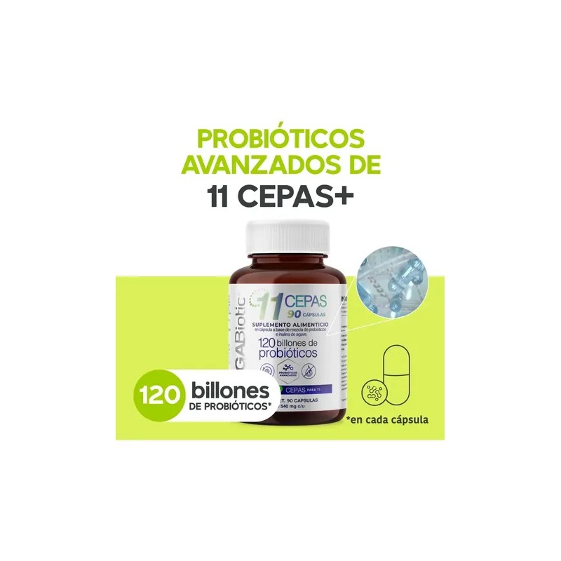 Probioticos 11 Cepas De 120 Billones Megabiotic 90 Capsulas 120