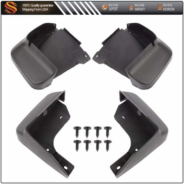 autodealsparts For 2003-2007 Honda Accord Front Rear Splash Guards Mud