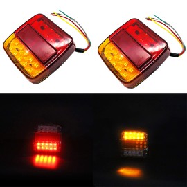 Caravan Rear Light, LemonBest 12 V Trailer Truck Caravan 26 LED Rear Light for Truck, Trailer, Truck, Van Caravan (Pack of 2X)