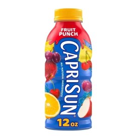 Kraft Foods Capri Sun Fruit Punch 12oz Bottle - 2 Plastic Bottles - FREE SHIPPING