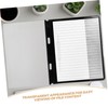 Angoily 12pcs Filing Products Office Organisation Folders Reusable Plastic Binder