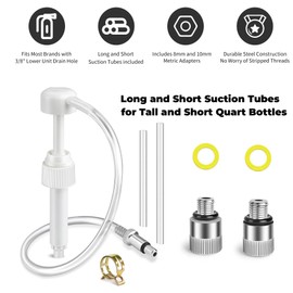 GlückMarine Boat Lower Unit Gear Lube Oil Pump for Standard Quart Bottles Compatible with Most Marine Outboard Motors and MerCruiser Sterndrives