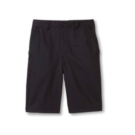 French Toast Boys' Big Pull-On Twill Shorts School Uniform for Kids, Black, 12
