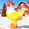 DomKom 6FT Rooster Inflatables Christmas Spring, Farm Ranch Blow up