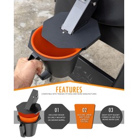 Upgraded Grease Bucket with Lid & Silicone Liner, Drip Bucket for Traeger