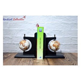 NAUTICAL COLLECTION | Decorative Modern Globe bookends for Office, Kitchen, Living Room, Home Décor and Gift Item,Book Selves Holder Modern Style Bookends in Black Style.