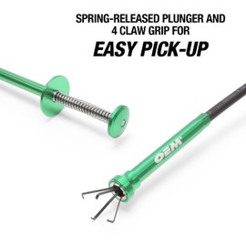 OEMTOOLS 25292 27 Inch Magnetic Claw Pickup Tool, Ideal for Picking Up Hard to Reach Items, Extra-Strong Magnet, Flexible Body w/ 2-plus Feet of Reach, Sturdy Claw, Handy Garage Tool & Great Gift