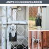 ZHEGE Combination Lock, 4-Digit Resettable Combination Padlock, Weatherproof Theft Proof