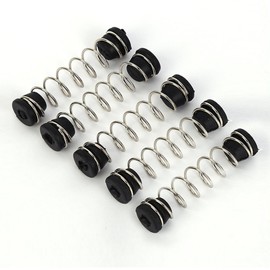 5 Set Precision Pruner Spring Replacement with Rubber Base End Cap for Pruning Shears Garden Pruners Garden Snips Trimming Scissors Clippers Repair Parts 2'' Length 50mm