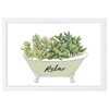 Typography Signs Wall Art, Succulent Tub Custom Framed Home Décor,