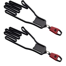 Athvcht Golf Glove Hangers, Set of 2, Glove Hanger, Caddy Bag, Attachment, Holder, Gloves, Hanger, Dry, Deform-Resistant, Black, Unisex