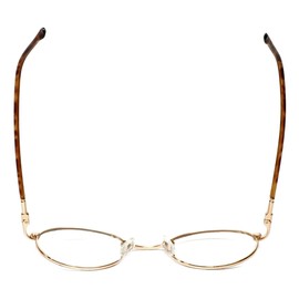 Calabria Flex Plus KIDS 64 Oval Reading Glasses +1.25 Tortoise Havana Brown Gold Amber Girls