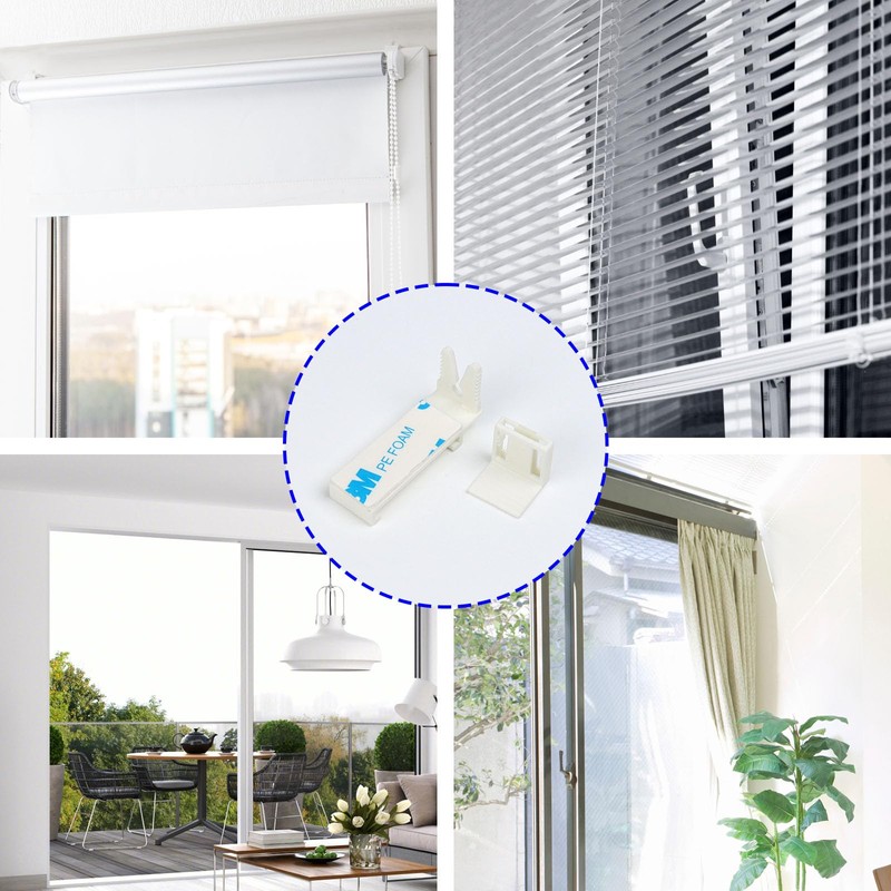 RAFIYU Pack of 8 Clamp Holders for Klemmfix Roller Blind