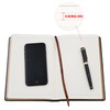 BenOpinion Lined Journal Notebook, Black Faux Leather Cover, 100Gsm Premium