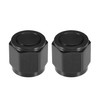 X AUTOHAUX AN10 Universal Flare Cap Fitting Adapter Black -