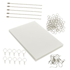 CORHAD Beading Kit 1 Set Heat Shrink Sheets for DIY Jewelry Shrink Art Sheets