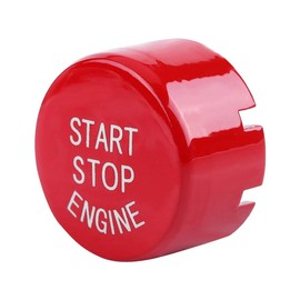 Aramox Car Engine One-Button Start Button for F30 G/F Disk Bottom with Start&Stop(Red)