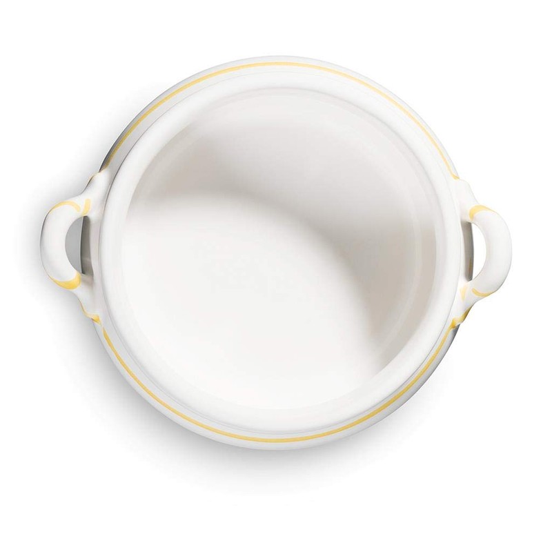 GMUNDNER KERAMIK Soup Bowl Capacity 0.37 Litres Flamed Yellow Crockery