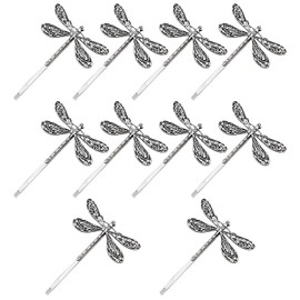 10pcs Dragonfly Clips Creative Dragonfly Hair Clips Girls Hair Accessories Metal Clips Clothes Decoration Hair Clips