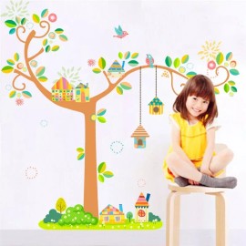 DaraBaby Vinil Infantil Casa De La Selva Cuarto Recamara Sala+ Regla