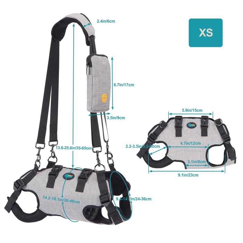 Ownpets Dog Lift Harness, Emergency Backpack Pet Legs Support &