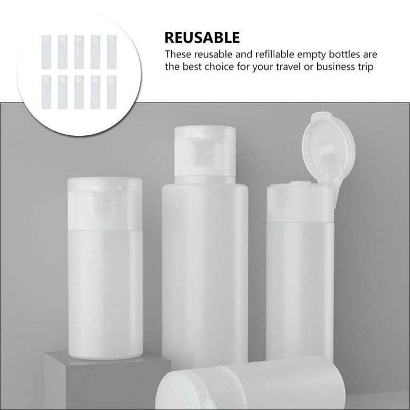SOLUSTRE 10Pcs 12ml Plastic Squeeze Bottles with Caps Squeeze Empty