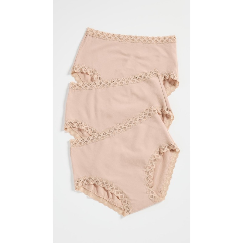 Natori Women's Bliss Full Brief 3-Pack, Cafe