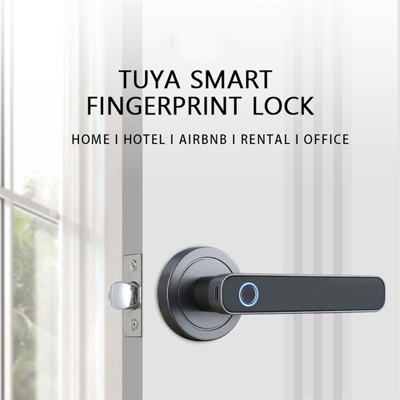 Smart Fingerprint Door Lock Security Biometric Door Knob Keyless Entry