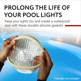 IMPRESA Products 2-Pack Pentair-Compatible Light Lens Gasket - 8 3/8 - Equivalent to 79101600Z - Works with IntelliBrite Lights, AmeriLite Lights and SAm AmerLite Lights