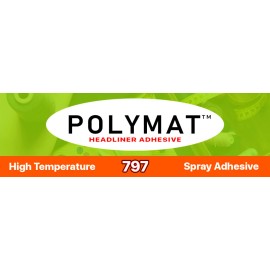 POLYMAT 12ft x 45" Black S60 Polymat+ 3 CANS 797 GLUE FOR BOAT LIFT & TRAILER BUNK liner