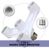 Toplimit 4 in 1 Light Bulb Socket Splitter, E26/E27 Light