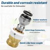 Dishwasher Snap Coupling Adapters, Faucet Adapter for Portable Washer Compatible