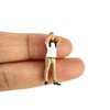 Perfeclan 3Pcs 1/64 Scale People Figures Tiny People Model Collectibles