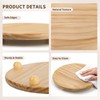 HillSpring Wood Pedestal Stand, 12“ Round Wood Riser for Kitchen