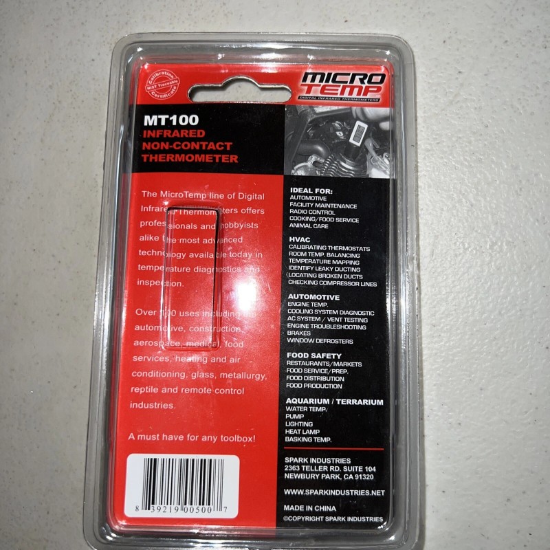 Microtemp Micro Temp Digital Infrared Thermometers MT-100 Outboard FACTORY SEALED