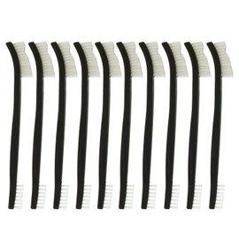 Motanar 10-Pack Double-Ended All Purpose Gun Cleaning Brushes 7" inch Brass Steel Nylon Bristle Brushes (Nylon)