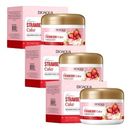 Crema Hidratante Nutritiva De 3 Fresas.