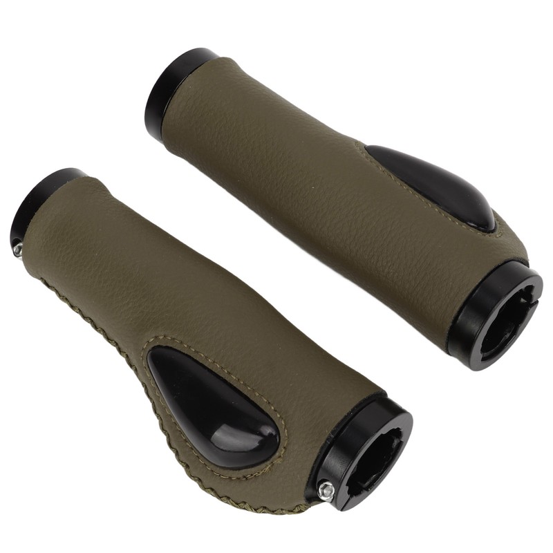 Artificial Leather Bicycle Grips Liquid Silicone Palm Pad Shock Absorption