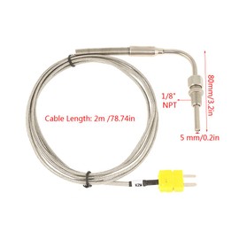 EGT Thermocouple for Exhaust Gas Temp Probe with Exposed Tip & Connector K Type