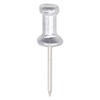 GEM CPAL5 Aluminum Head Push Pins, Aluminum, Silver, 5/8-Inch, 100/Box