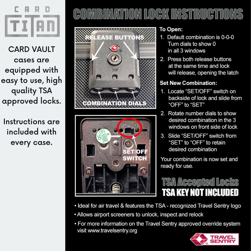 Card Titan Vault Trading Card Storage Box - Lockable Sports