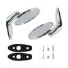 Pair(2) Chrome Door Mirrors Outside Exterior Rearview Compatible With 1966-1975
