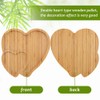 Wooden Serving Tray, Heart Charcuterie Boards for Wedding, Housewarming