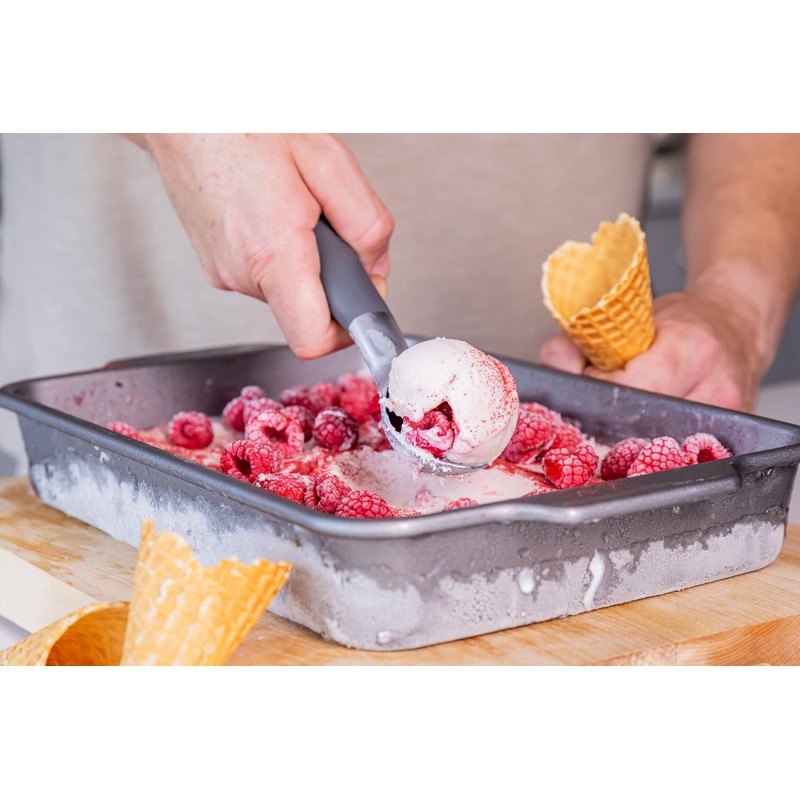 KitchenAid Soft Grip Ice Cream Scoop - Charcoal Grey