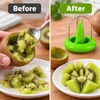 2-in-1 Kiwi Peeler & Slicer, Stainless Steel Wire Fruit Cutter,