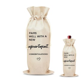 House Warming Gifts New Apartment Gifts for Men Women Best Friend Housewarming Wine Bag for Friends First Apartment Couples Boyfriend Girlfriend New Housewarming Homeowners Clients