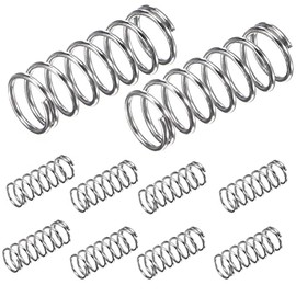 EUYuan 10Pcs 304 Stainless Steel Compression Spring,8mm OD,0.8mm Wire Size,12mm Compressed Length,20mm Free Length,11.8N Load Capacity for Home Use