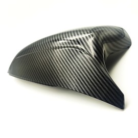 AtticZone Side Mirror Caps Covers Compatible with Infiniti Q50 Q60 Q70 QX30 2014-2022, Door Rear View Mirror Cap Replacement, Horn-style, Carbon Fiber Pattern