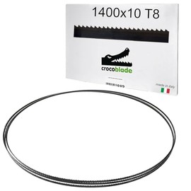 Fraiser CrocoBlade Set of 3 Band Saw Blades 1400 x 10 x 0.65 mm for Wood and Wood Materials - Professional Replacement for Band Saws TC-SB 200, HBS30, HBS25, PBS 350 - TPI 8