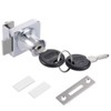 uxcell Glass Cabinet Door Lock, for Hinged Glass Display Cabinets